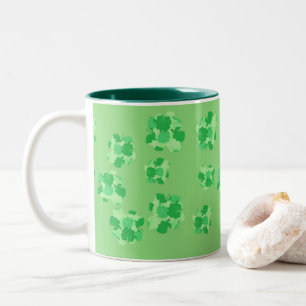 Kleeblatt der Kleeblätter Grüne Tasse