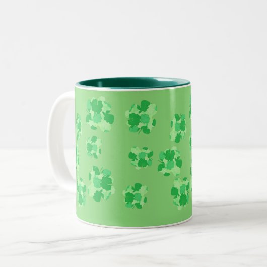 Kleeblatt der Kleeblätter Grüne Tasse (Vorderseite Links)