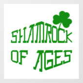 Kleeblatt des Alters Fensteraufkleber (Blatt)