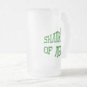 Kleeblatt des Alters Mattglas Bierglas (VorderseiteRechts)