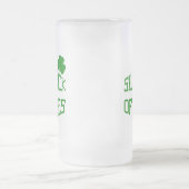 Kleeblatt des Alters Mattglas Bierglas (Mittel)