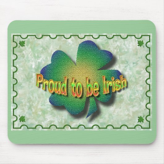 Kleeblatt des irischen Prides Mousepad (Vorne)