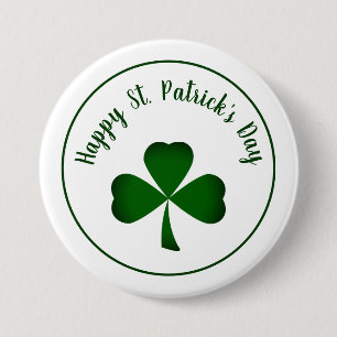 Kleeblatt des St. Patrick's Day Button