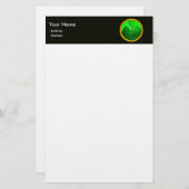 Kleeblatt-Detail aus SAINT PATRICK'S CELTIC HERART Briefpapier (Vorne/Hinten)