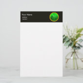 Kleeblatt-Detail aus SAINT PATRICK'S CELTIC HERART Briefpapier (Stehend Vorderseite)