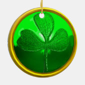 Kleeblatt-Detail aus SAINT PATRICK'S CELTIC HERART Keramikornament (Hinten)