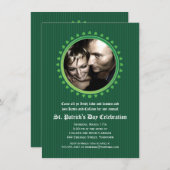 Kleeblatt Double Porthole St Patricks Day Party Einladung (Vorne/Hinten)