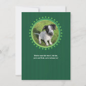 Kleeblatt Double Porthole St Patricks Day Party Einladung (Rückseite)