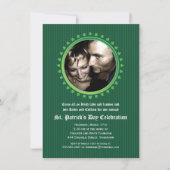 Kleeblatt Double Porthole St Patricks Day Party Einladung (Vorderseite)