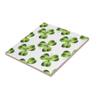 Kleeblatt drei leaf Clover Graphic Fliese