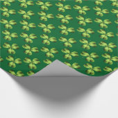 Kleeblatt drei leaf Clover Graphic Geschenkpapier (Ecke)