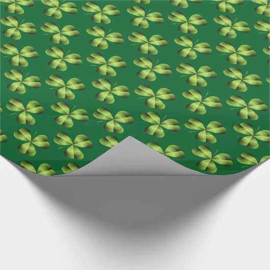 Kleeblatt drei leaf Clover Graphic Geschenkpapier (Ecke)