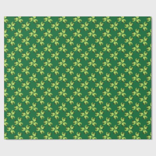 Kleeblatt drei leaf Clover Graphic Geschenkpapier (Flach)