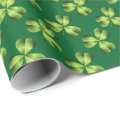 Kleeblatt drei leaf Clover Graphic Geschenkpapier (Rolleneckpunkt)