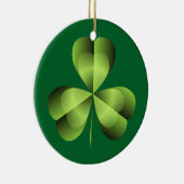 Kleeblatt drei leaf Clover Graphic Keramikornament (Rechts)