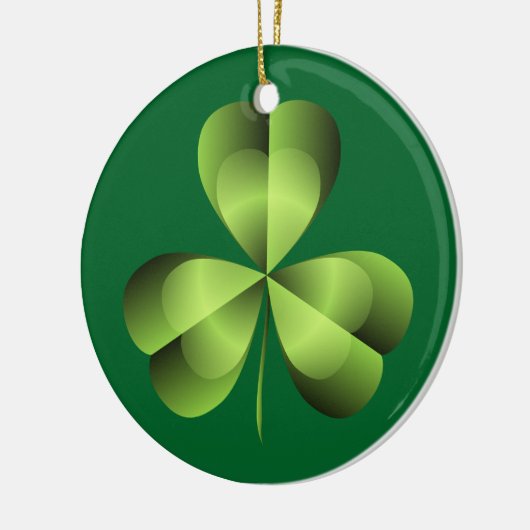 Kleeblatt drei leaf Clover Graphic Keramikornament (Links)