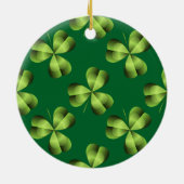Kleeblatt drei leaf Clover Graphic Keramikornament (Hinten)