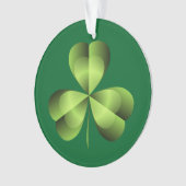 Kleeblatt drei leaf Clover Graphic Ornament (Vorderseite)
