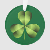 Kleeblatt drei leaf Clover Graphic Ornament (Vorderseite)