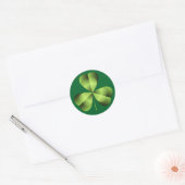 Kleeblatt drei leaf Clover Graphic Runder Aufkleber (Umschlag)