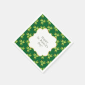 Kleeblatt drei leaf Clover Graphic Serviette (Ecke)