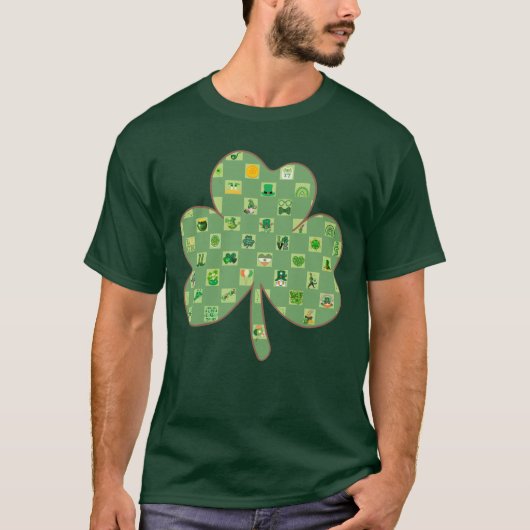 Kleeblatt Drei Leaf Clover St Patricks Day 2025 T-Shirt (Vorderseite)