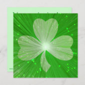 Kleeblatt-Einladung Einladung (Vorne/Hinten)