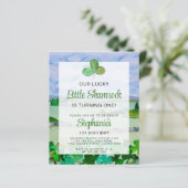 Kleeblatt - Einladung zur Geburtstagspartei (Stehend Vorderseite)