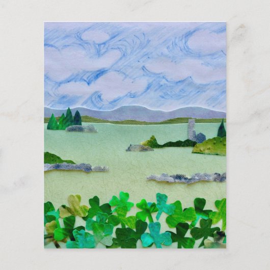 Kleeblatt - Einladung zur Geburtstagspartei (Rückseite)