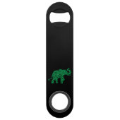 Kleeblatt-Elefant- Speed Flaschenöffner (Vorderseite)