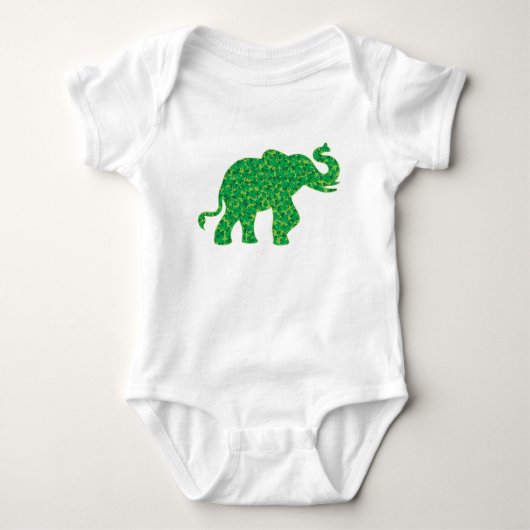 Kleeblatt Elephants Baby Strampler (Vorderseite)