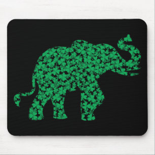 Kleeblatt Elephants Mousepad
