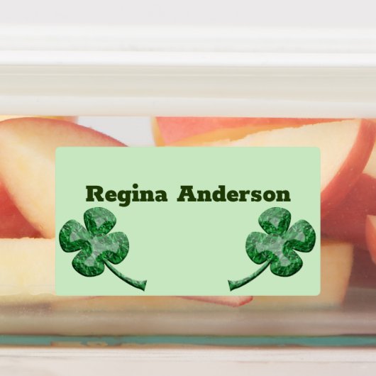 Kleeblatt Etiketten (Befestigt)