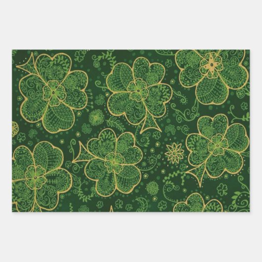 Kleeblatt Fantasy 2 Geschenkpapier Set (Vorderseite 3)