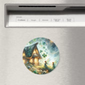 Kleeblatt-Feencottage-Glanz Magnet (In Situ (Geschirrspüler))