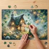 Kleeblatt-Feenglashütte-Glow Puzzle