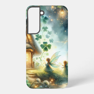 Kleeblatt-Feenhäuschen-Glanz Samsung Galaxy Hülle