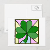 Kleeblatt-Fenster Postkarte (Vorne/Hinten)