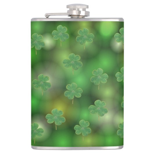 Kleeblatt Flachmann (Vorderseite)