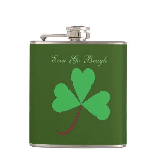 Kleeblatt Flachmann (Vorderseite)