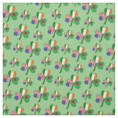 Kleeblatt Flag Bangladesch Stoff (Muster)