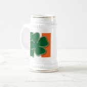 Kleeblatt-Flaggen-Tasse Bierglas (Vorderseite Links)