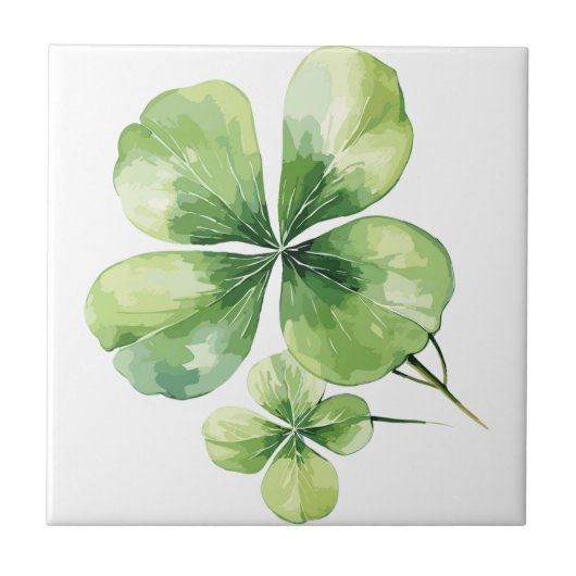 Kleeblatt Fliese (Vorderseite)