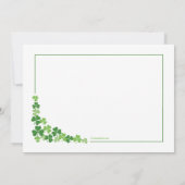 Kleeblatt Frame Einladung (Rückseite)