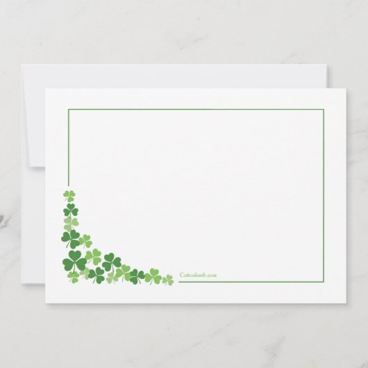 Kleeblatt Frame Einladung (Rückseite)