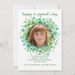 Kleeblatt Frame St. Patrick's Day Card Karte