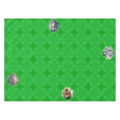 Kleeblatt Frames 4 Fotos Tischdecke (Vorderseite (Horizontal))