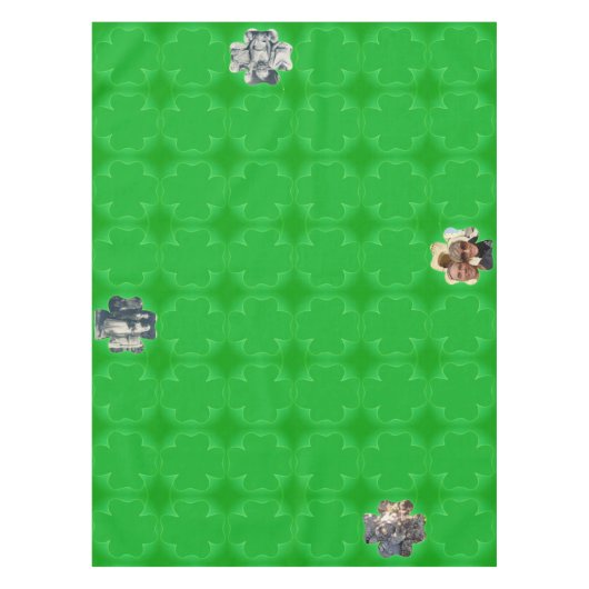 Kleeblatt Frames 4 Fotos Tischdecke (Vorderseite)