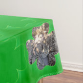 Kleeblatt Frames 4 Fotos Tischdecke (Beispiel)