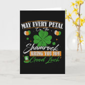 Kleeblatt Frohen St. Patrick's Day Karte (Gelbe Blume)